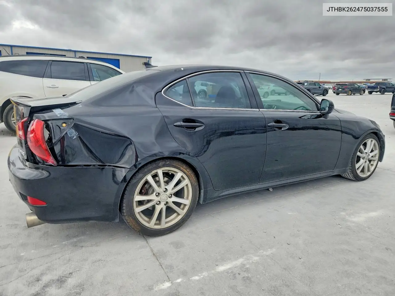2007 LEXUS IS VIN JTHBK262475037555 — фото 3