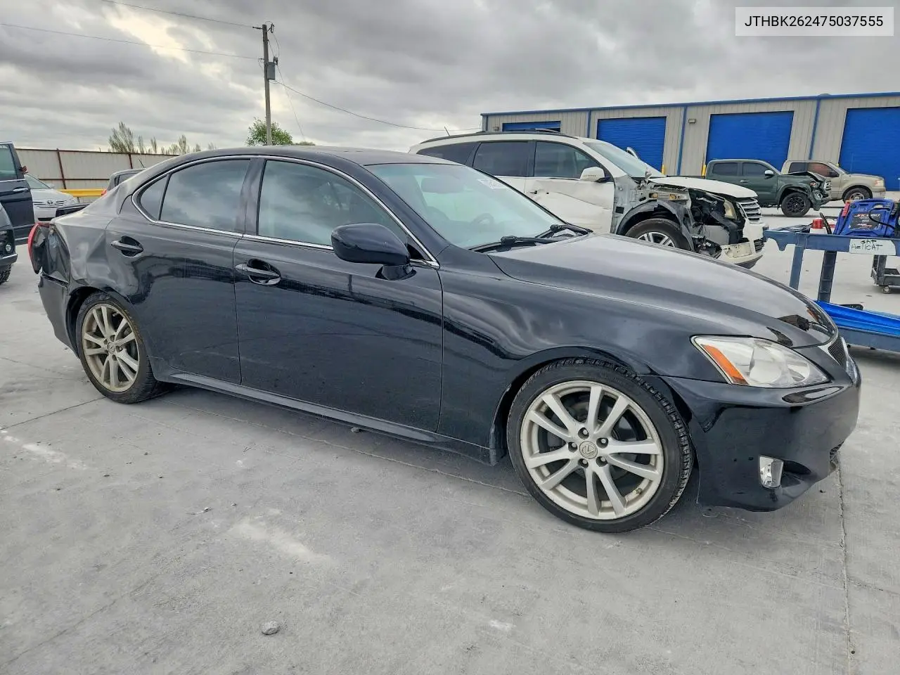 2007 LEXUS IS VIN JTHBK262475037555 — фото 4
