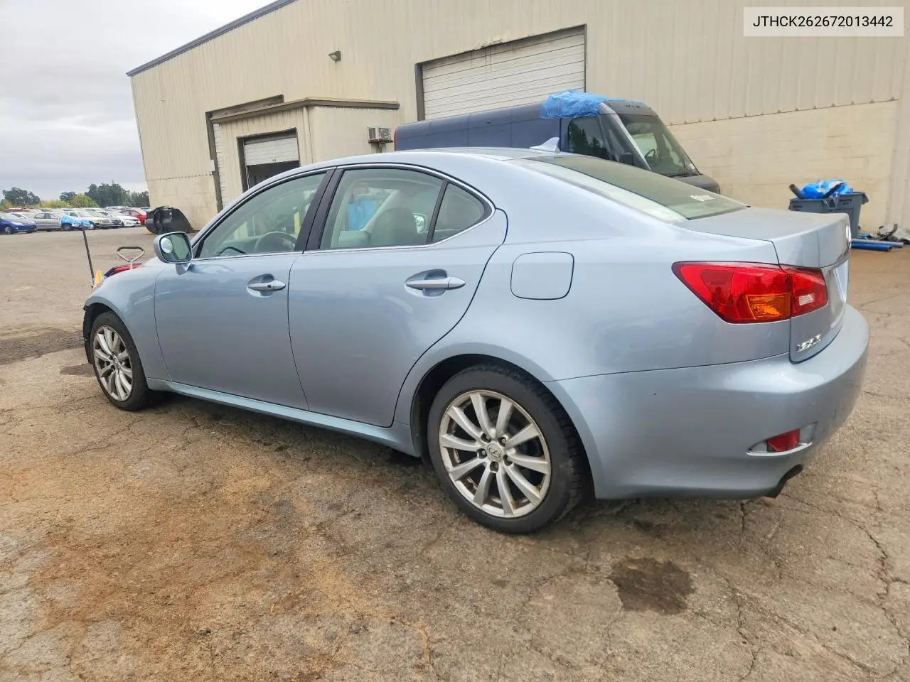 2007 LEXUS IS VIN JTHCK262672013442 — фото 2