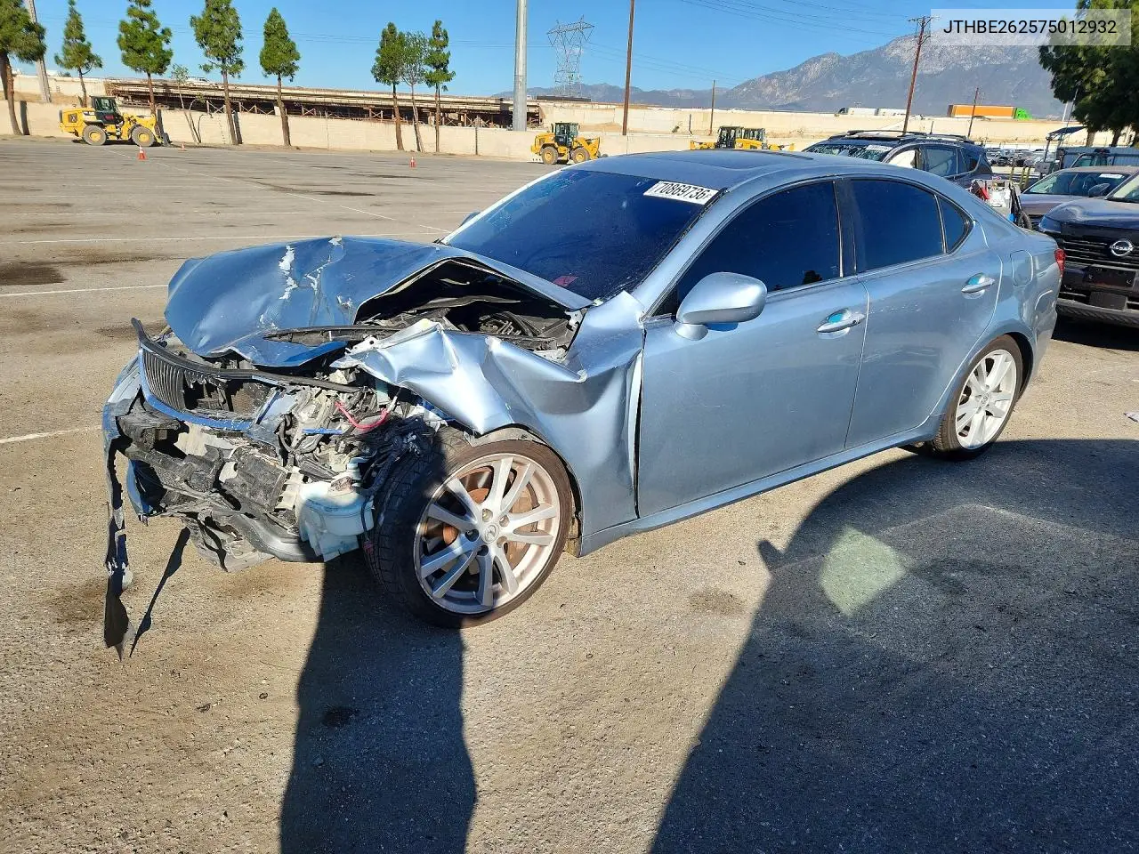 LEXUS IS 2007, VIN JTHBE262575012932