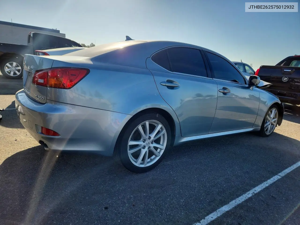 2007 LEXUS IS VIN JTHBE262575012932 — фото 3