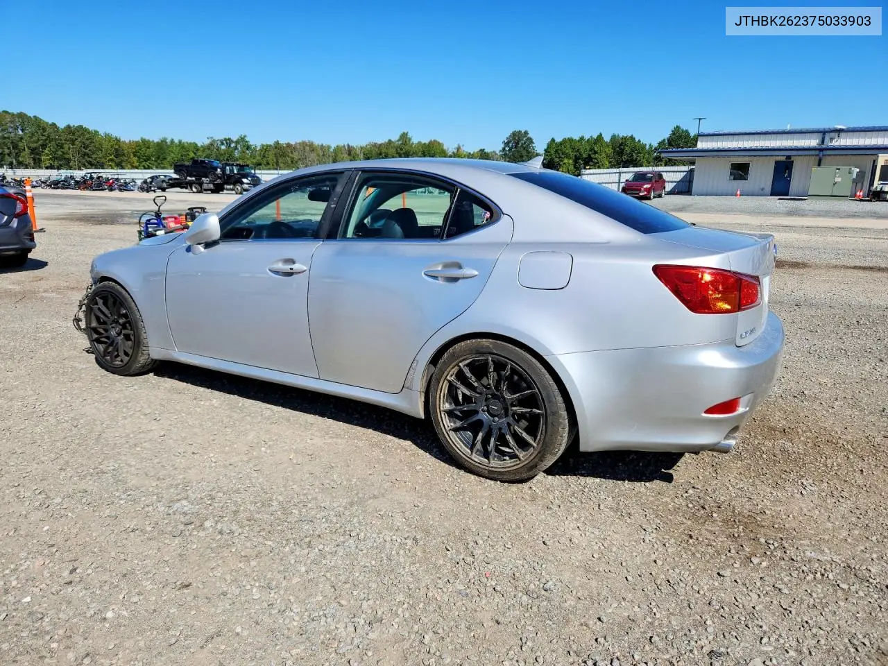 2007 LEXUS IS VIN JTHBK262375033903 — фото 2
