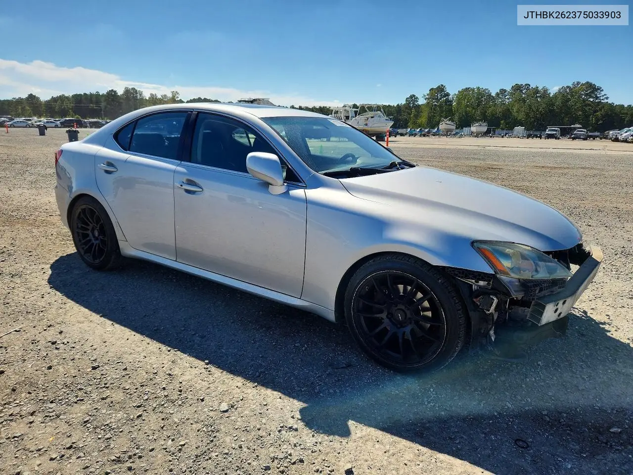 2007 LEXUS IS VIN JTHBK262375033903 — фото 4