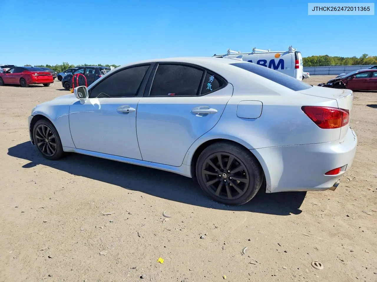 2007 LEXUS IS VIN JTHCK262472011365 — фото 2