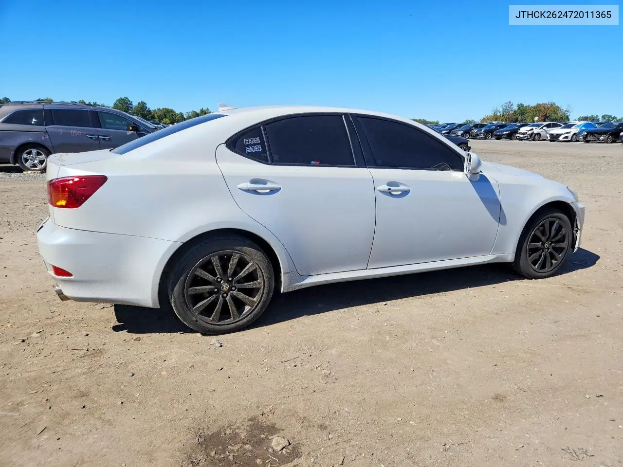 2007 LEXUS IS VIN JTHCK262472011365 — фото 3