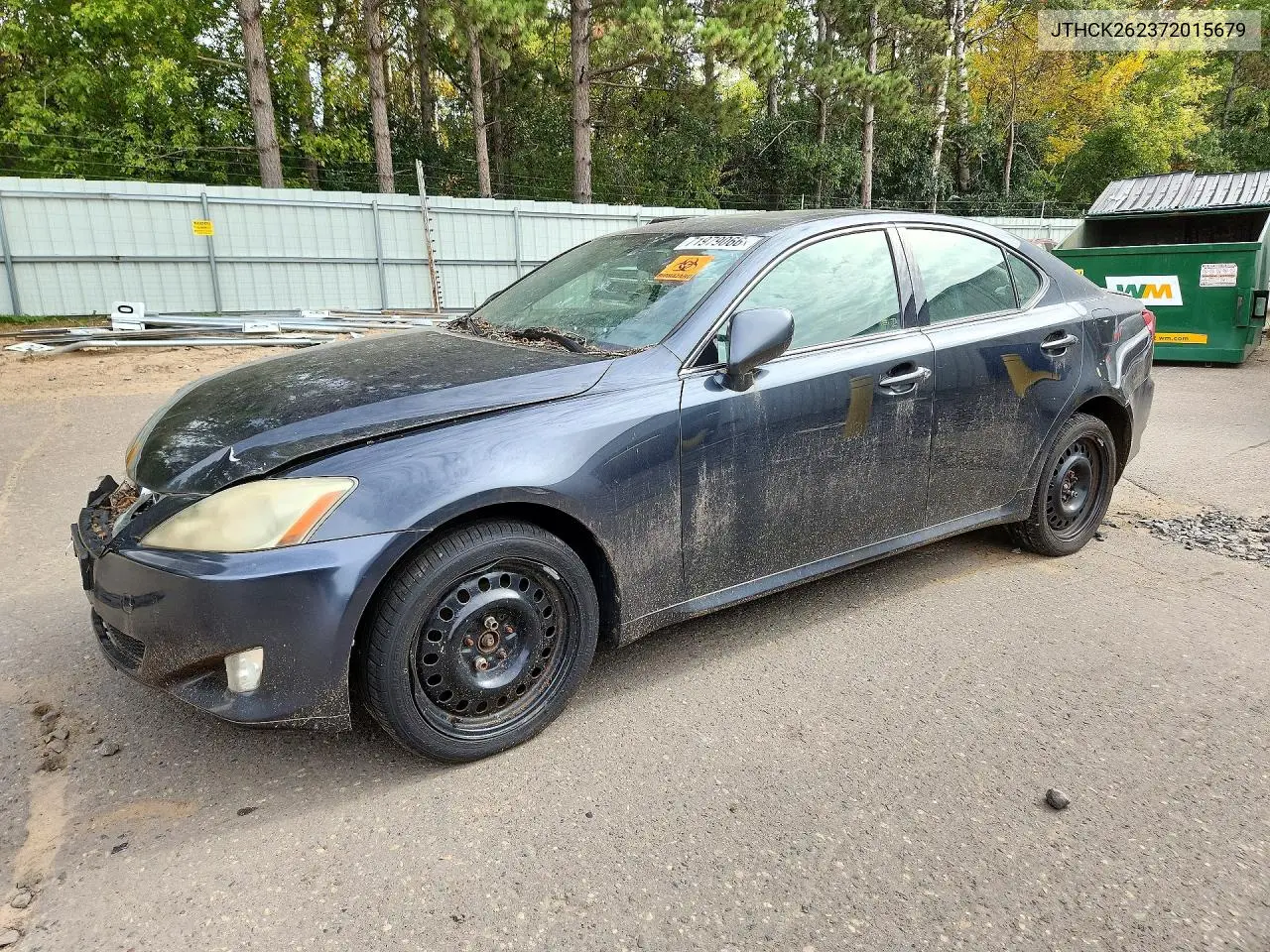 LEXUS IS 2007, VIN JTHCK262372015679