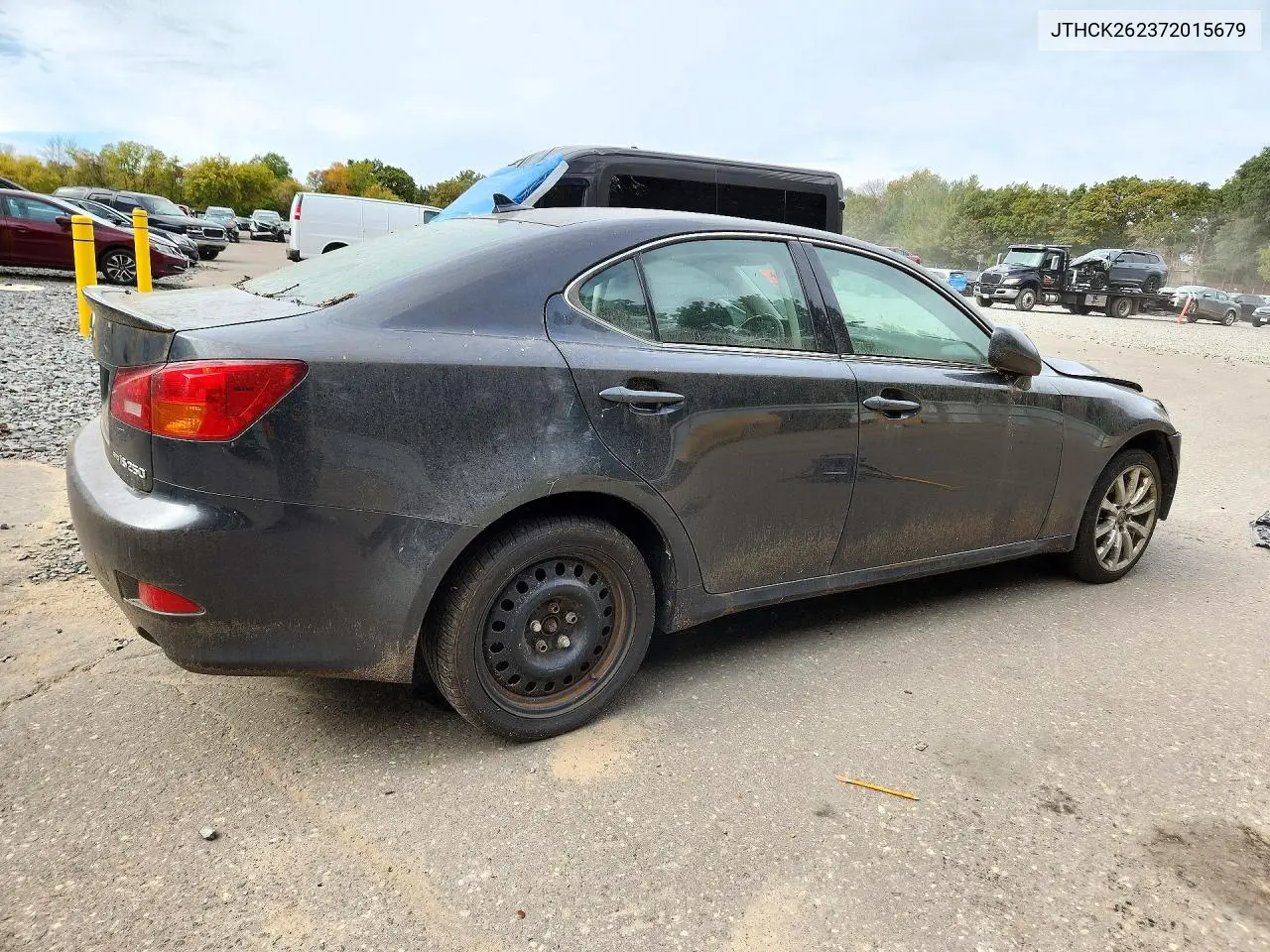 2007 LEXUS IS VIN JTHCK262372015679 — фото 3