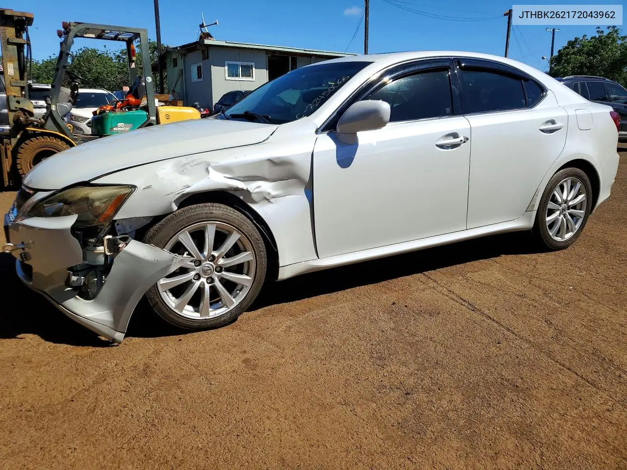 LEXUS IS 2007, VIN JTHBK262172043962