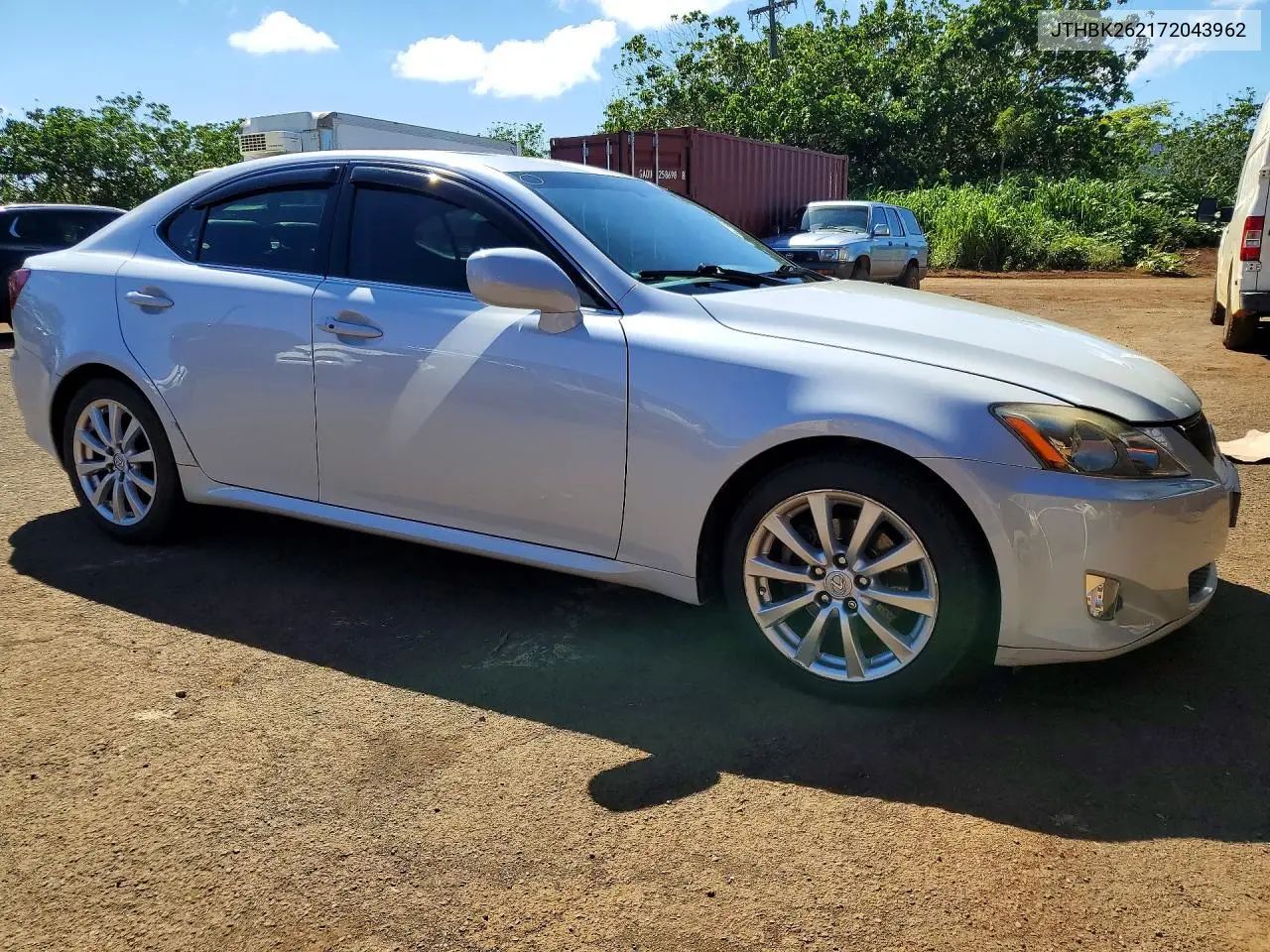 2007 LEXUS IS VIN JTHBK262172043962 — фото 4