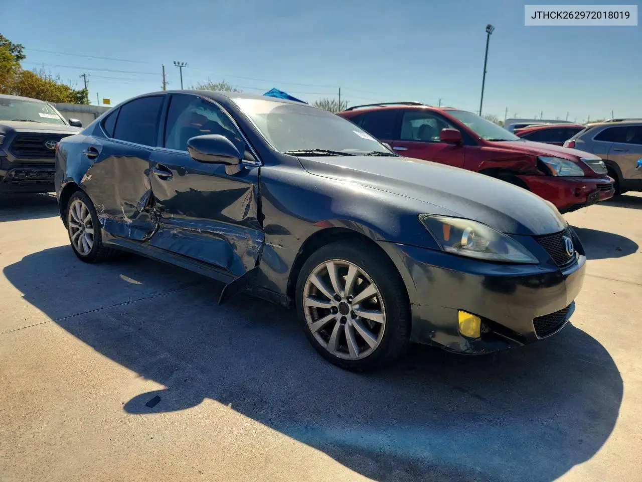 2007 LEXUS IS VIN JTHCK262972018019 — фото 4