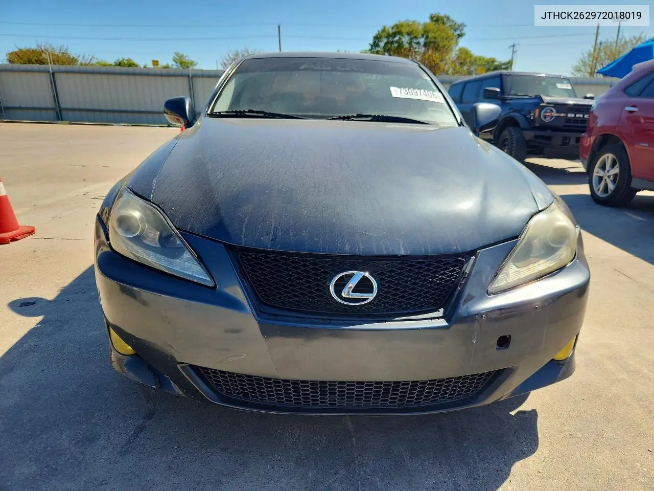 2007 LEXUS IS VIN JTHCK262972018019 — фото 5