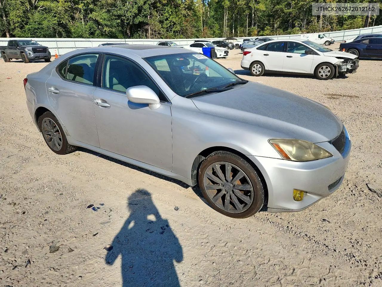 2007 LEXUS IS VIN JTHCK262672012162 — фото 4