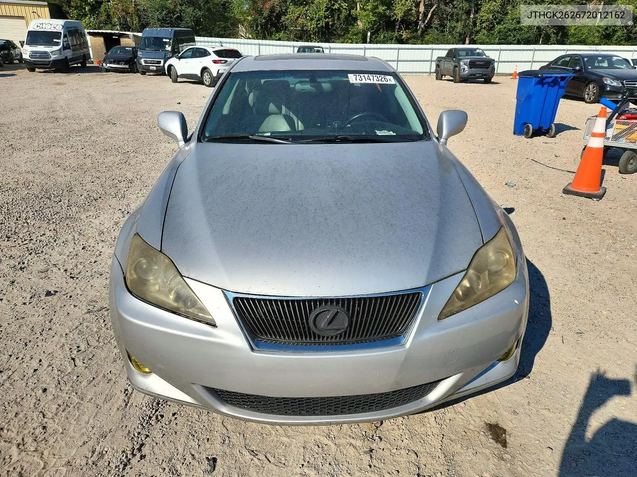 2007 LEXUS IS VIN JTHCK262672012162 — фото 5