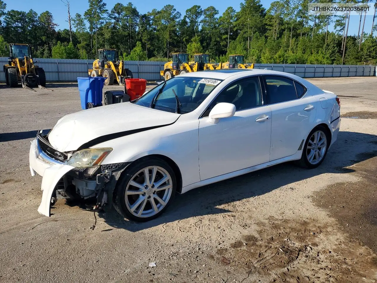 LEXUS IS 2007, VIN JTHBK262372036401