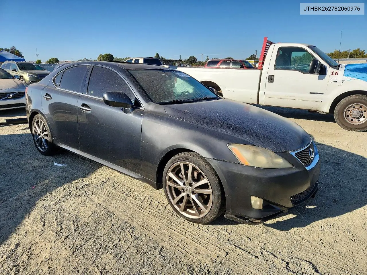 2008 LEXUS IS VIN JTHBK262782060976 — фото 4
