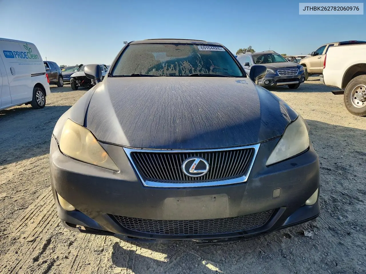 2008 LEXUS IS VIN JTHBK262782060976 — фото 5