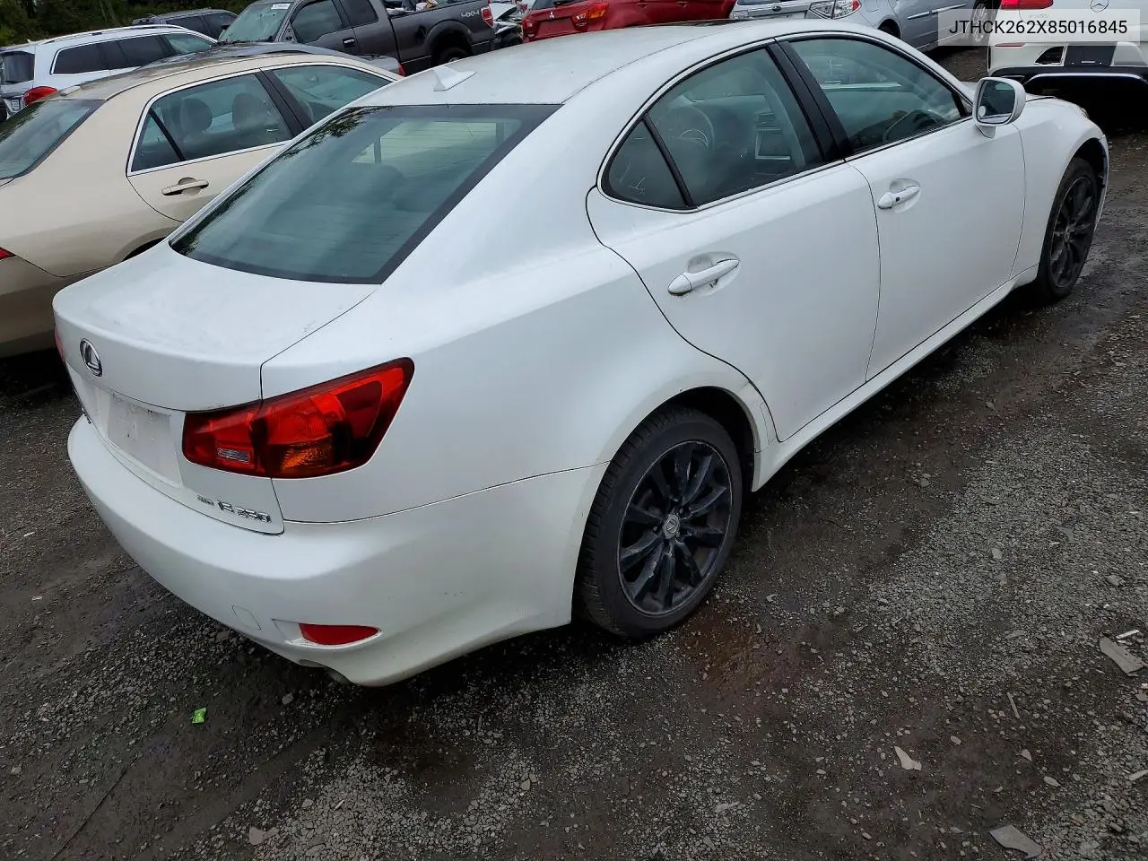 2008 LEXUS IS VIN JTHCK262X85016845 — фото 3
