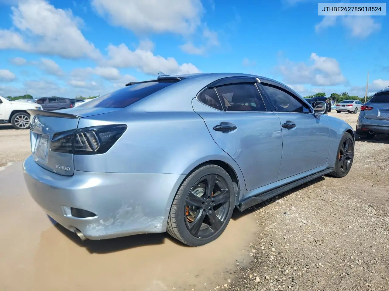2008 LEXUS IS VIN JTHBE262785018524 — фото 3