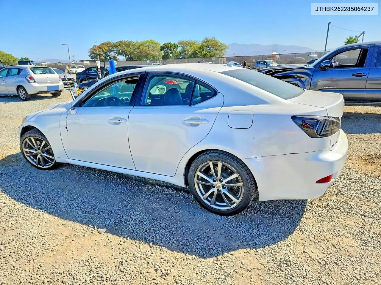 2008 LEXUS IS VIN JTHBK262285064237 — фото 2