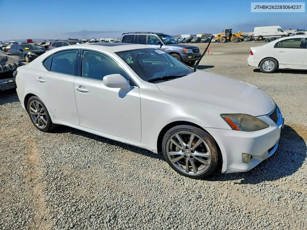 2008 LEXUS IS VIN JTHBK262285064237 — фото 4
