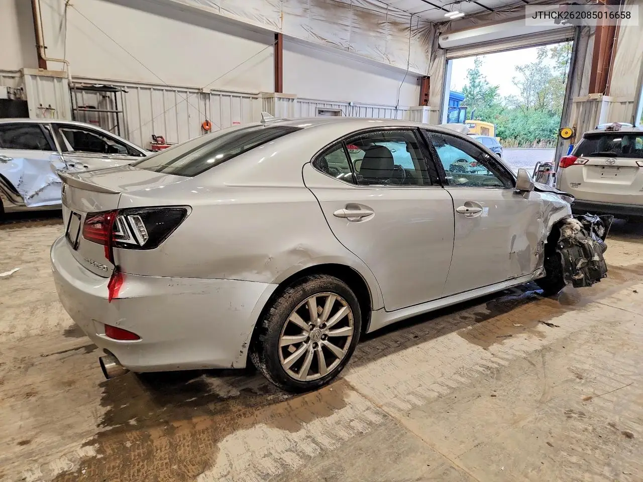 2008 LEXUS IS VIN JTHCK262085016658 — фото 3