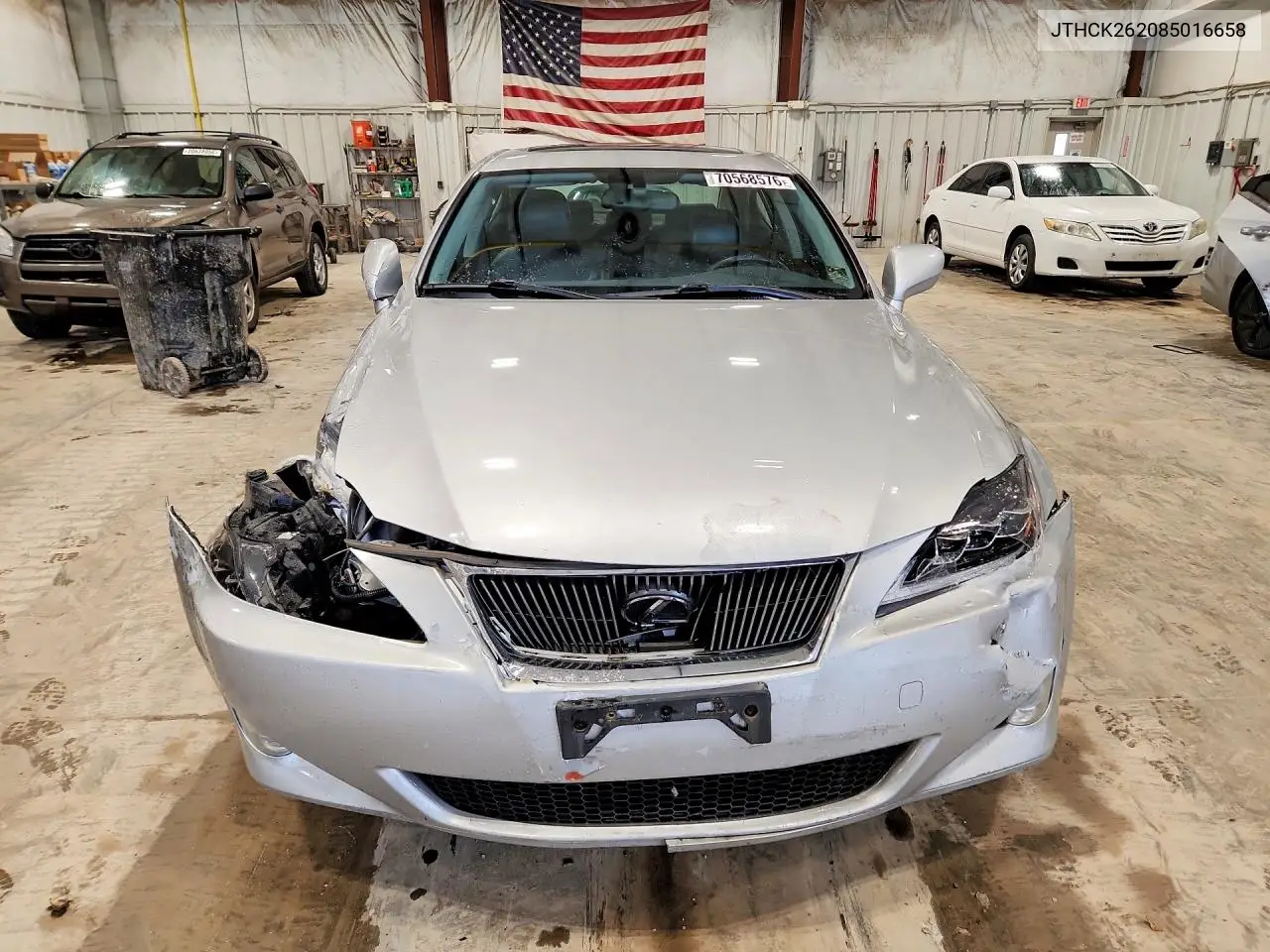 2008 LEXUS IS VIN JTHCK262085016658 — фото 5