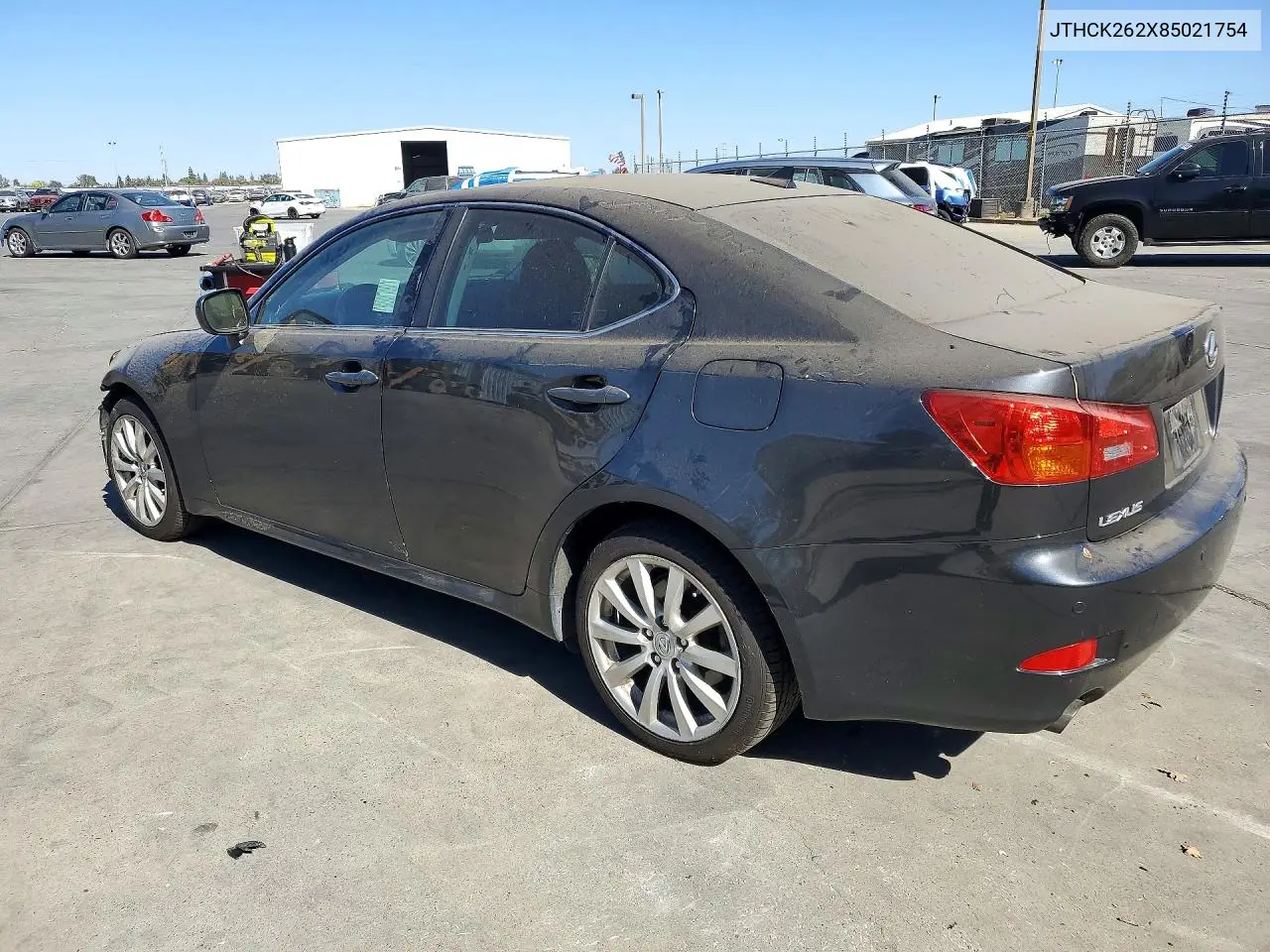 2008 LEXUS IS VIN JTHCK262X85021754 — фото 2
