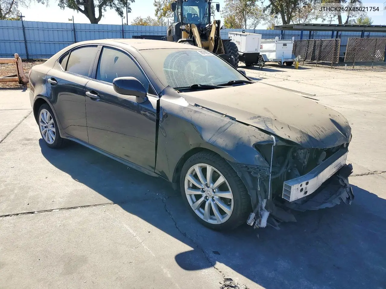 2008 LEXUS IS VIN JTHCK262X85021754 — фото 4