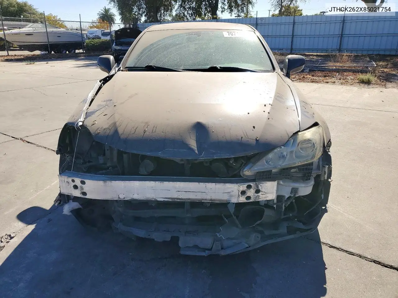 2008 LEXUS IS VIN JTHCK262X85021754 — фото 5