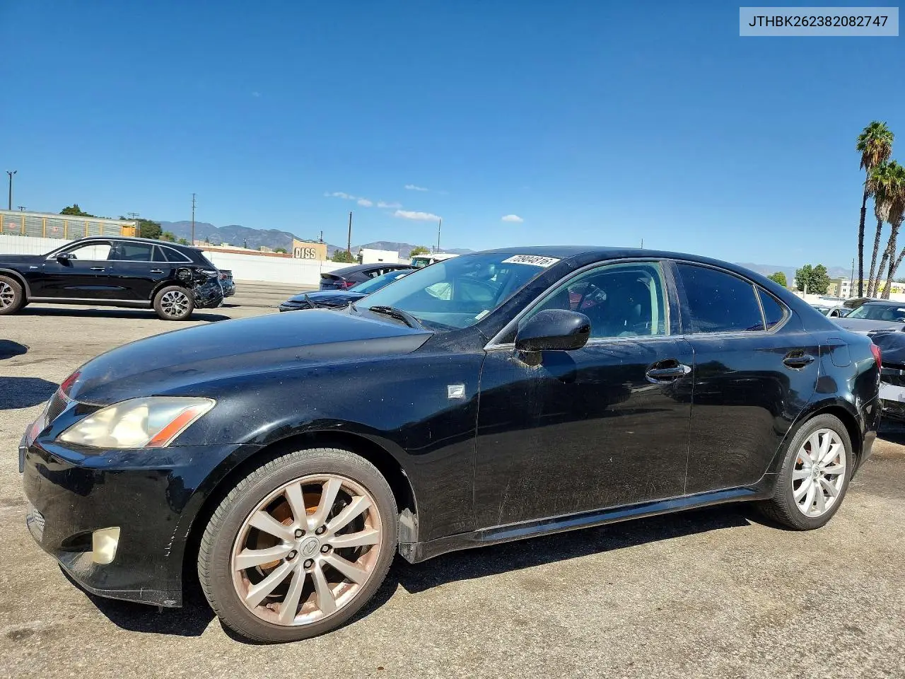 LEXUS IS 2008, VIN JTHBK262382082747