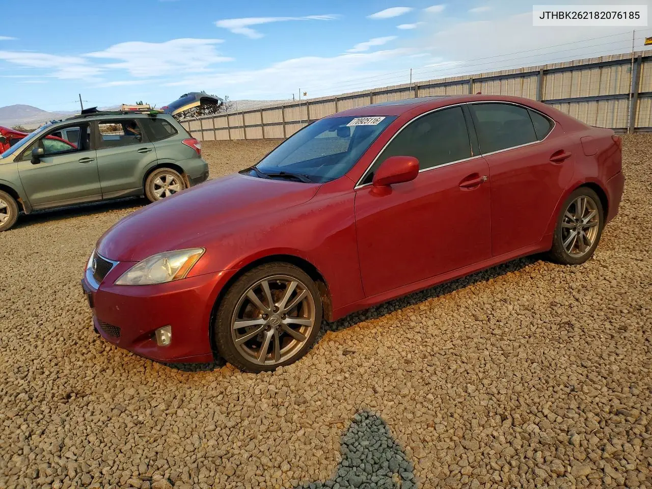 LEXUS IS 2008, VIN JTHBK262182076185