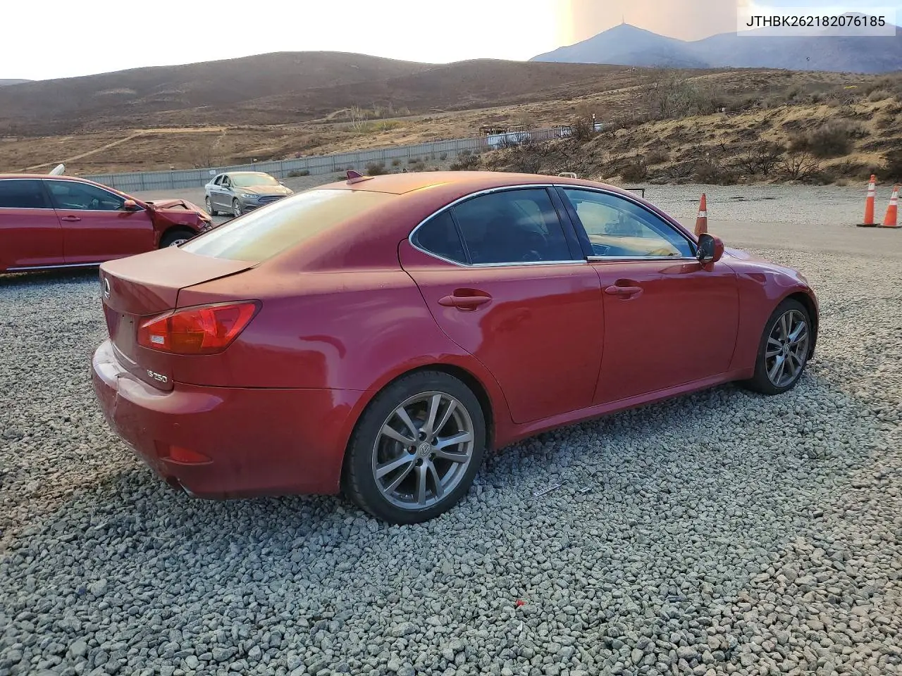 2008 LEXUS IS VIN JTHBK262182076185 — фото 3