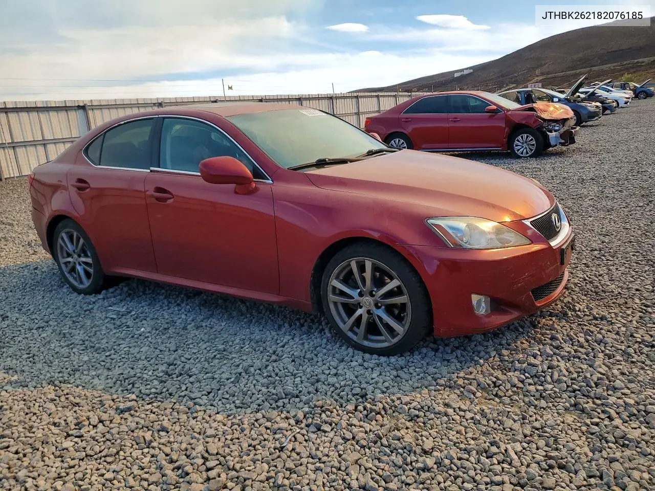 2008 LEXUS IS VIN JTHBK262182076185 — фото 4
