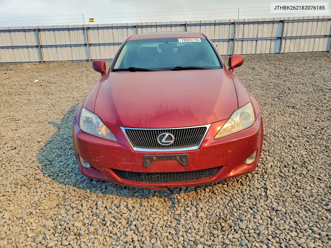 2008 LEXUS IS VIN JTHBK262182076185 — фото 5