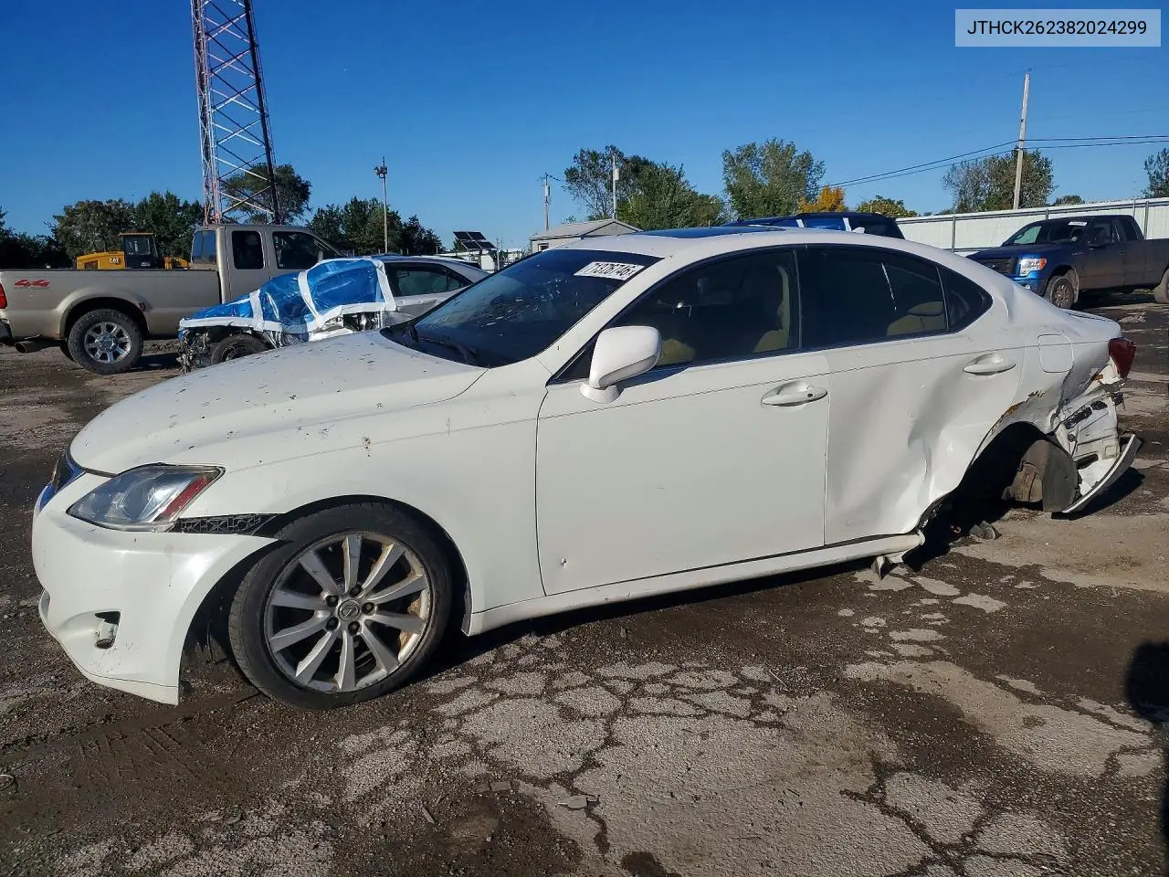 LEXUS IS 2008, VIN JTHCK262382024299
