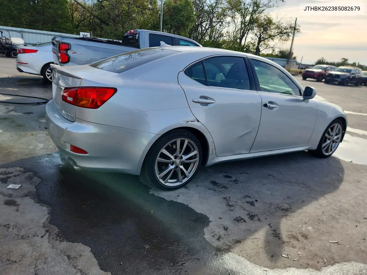 2008 LEXUS IS VIN JTHBK262385082679 — фото 3