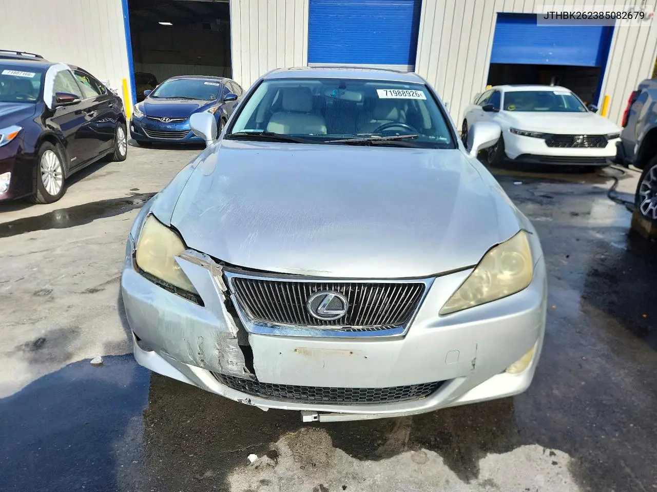 2008 LEXUS IS VIN JTHBK262385082679 — фото 5