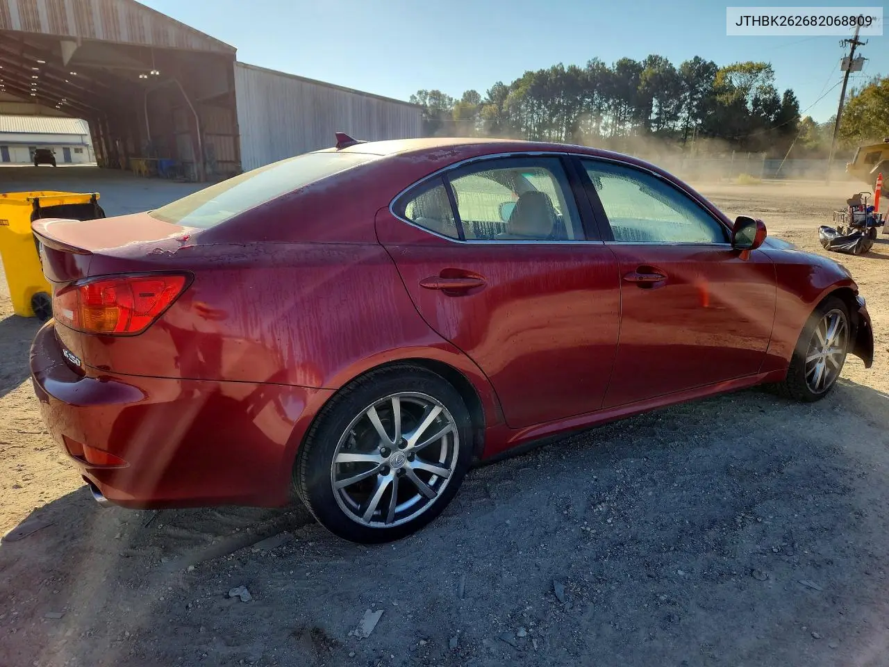 2008 LEXUS IS VIN JTHBK262682068809 — фото 3
