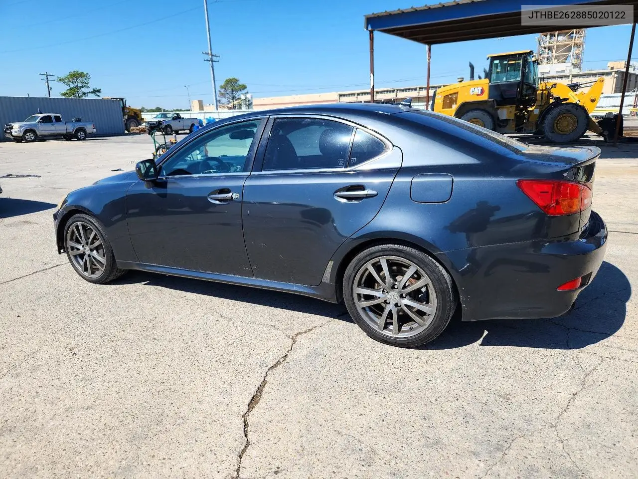 2008 LEXUS IS VIN JTHBE262885020122 — фото 2