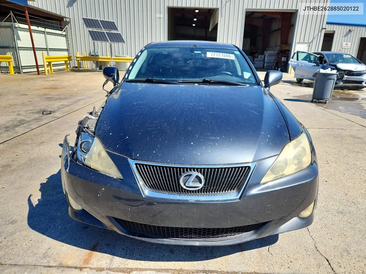 2008 LEXUS IS VIN JTHBE262885020122 — фото 5