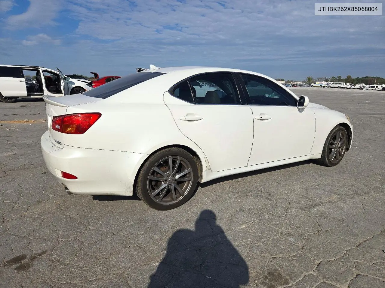 2008 LEXUS IS VIN JTHBK262X85068004 — фото 3