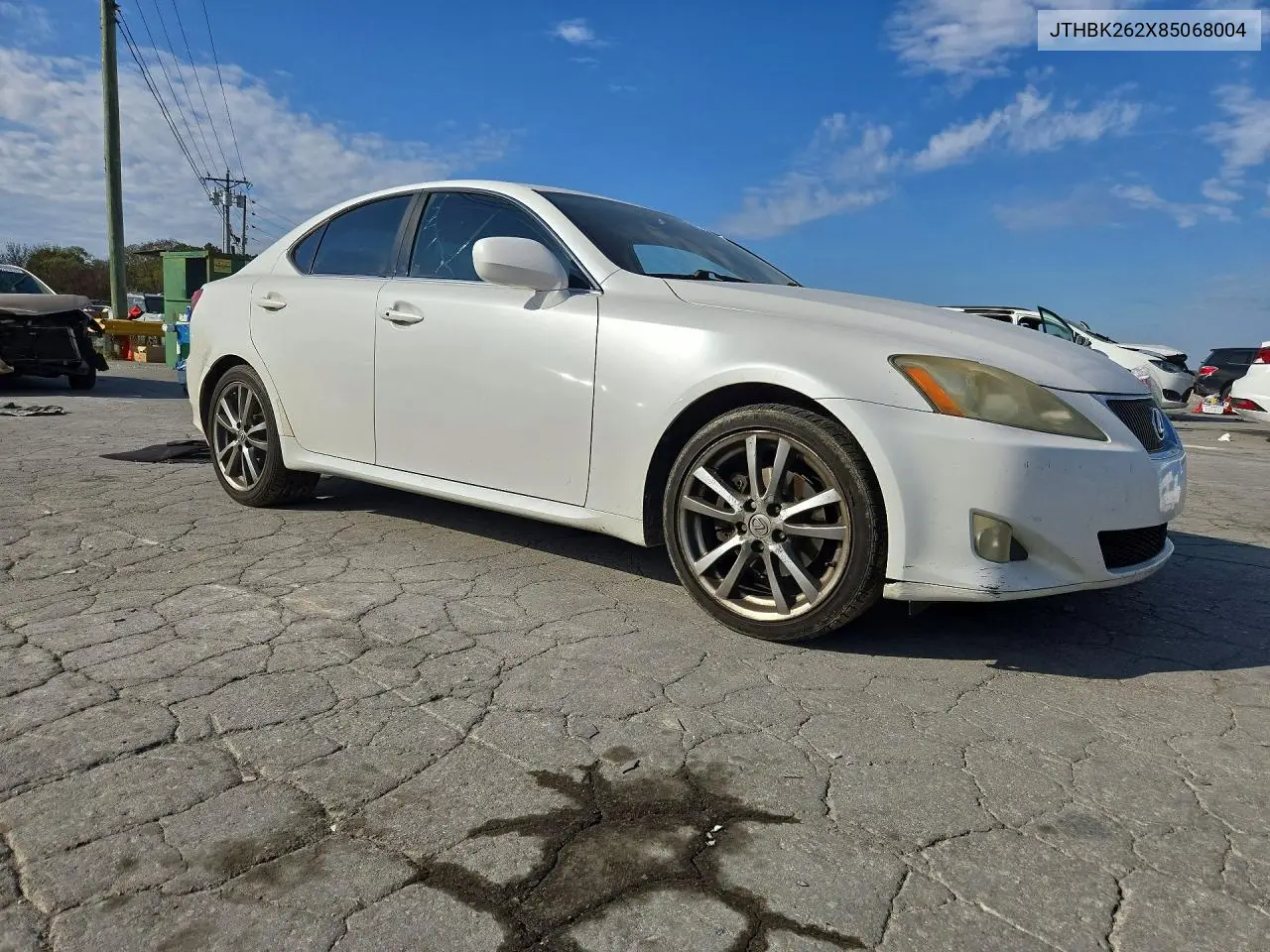 2008 LEXUS IS VIN JTHBK262X85068004 — фото 4