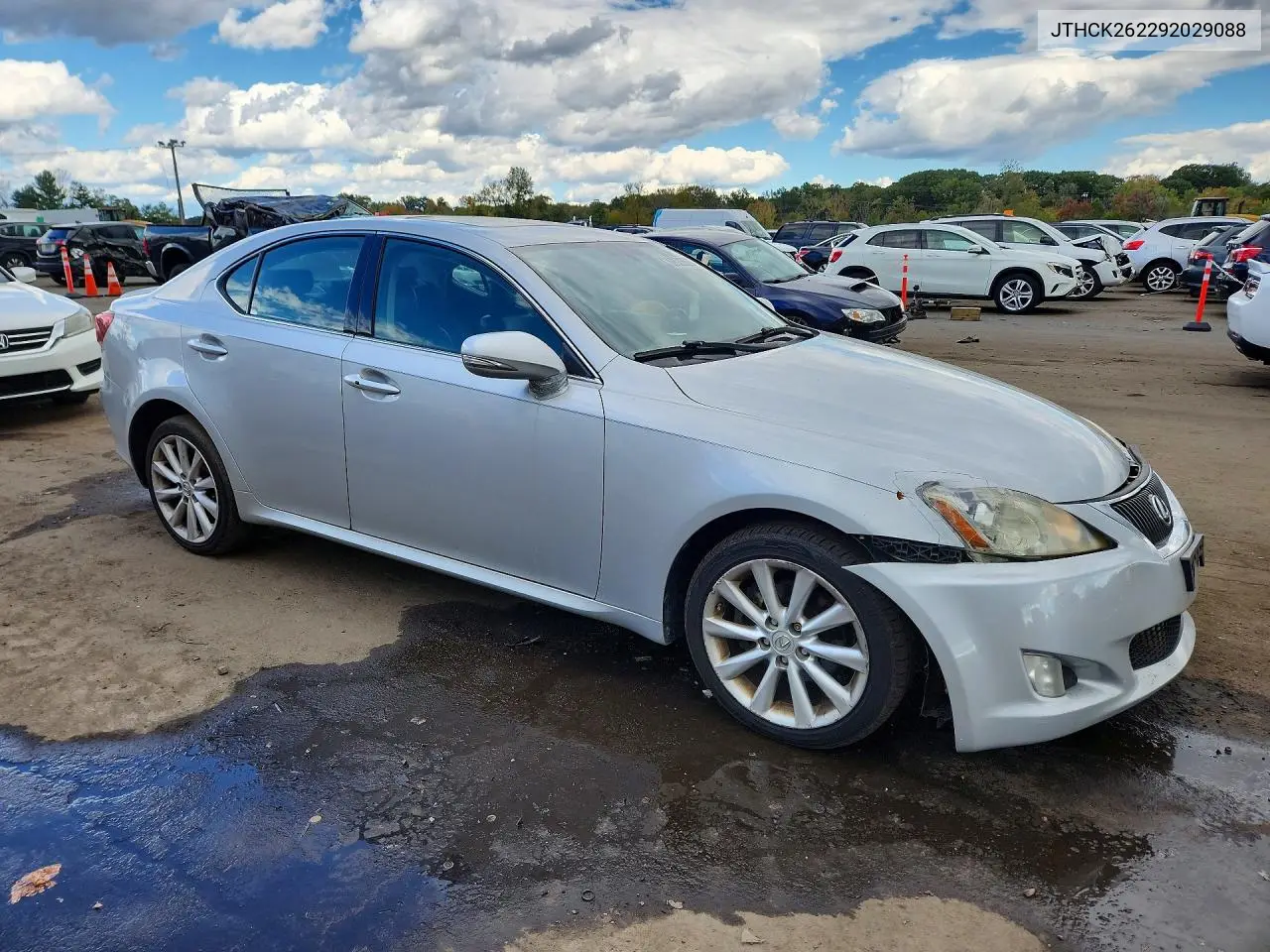 2009 LEXUS IS VIN JTHCK262292029088 — фото 4