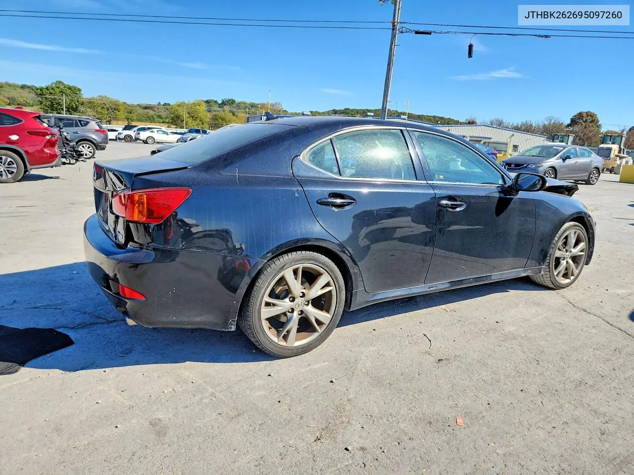 2009 LEXUS IS VIN JTHBK262695097260 — фото 3