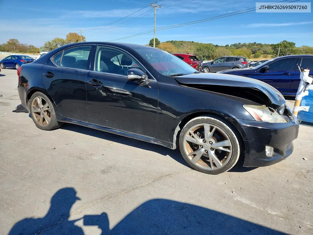 2009 LEXUS IS VIN JTHBK262695097260 — фото 4