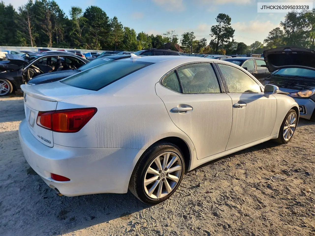 2009 LEXUS IS VIN JTHCK262095033378 — фото 3
