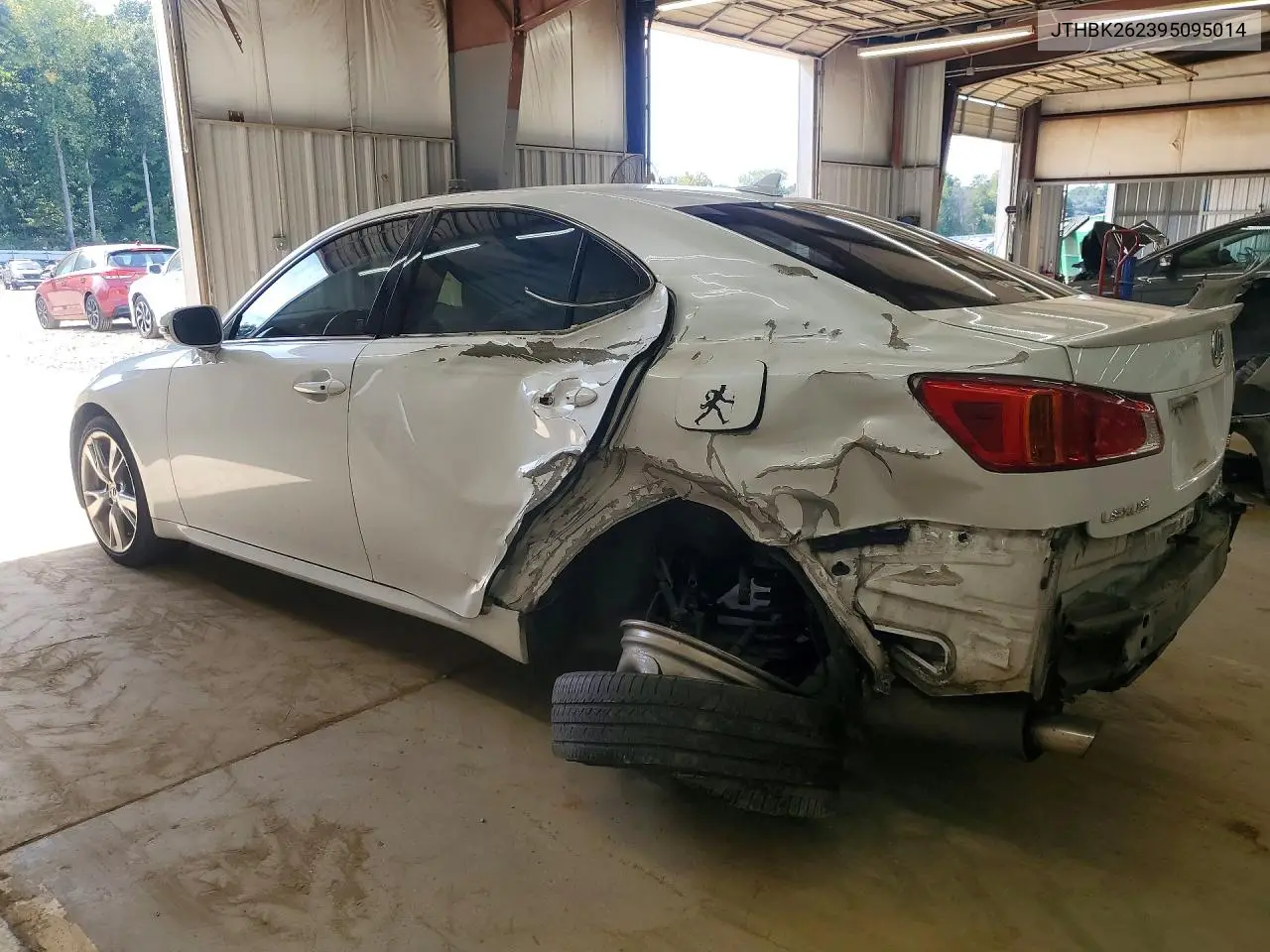 2009 LEXUS IS VIN JTHBK262395095014 — фото 2