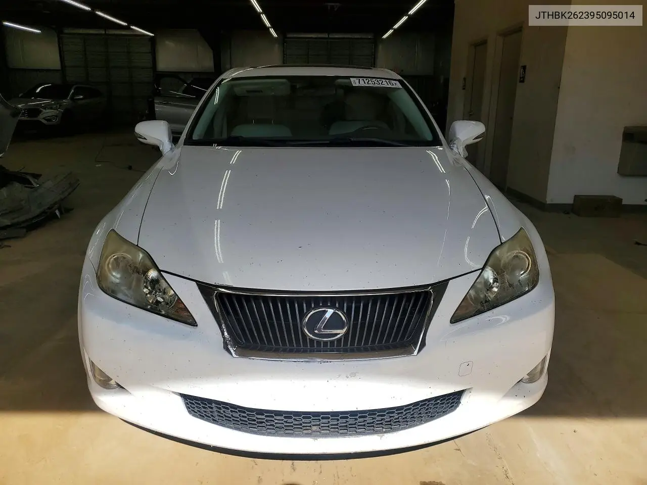 2009 LEXUS IS VIN JTHBK262395095014 — фото 5