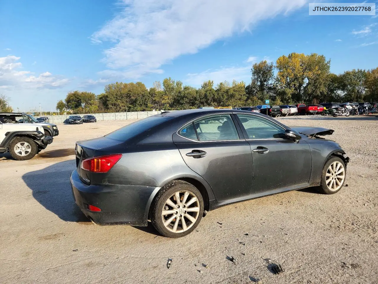 2009 LEXUS IS VIN JTHCK262392027768 — фото 3