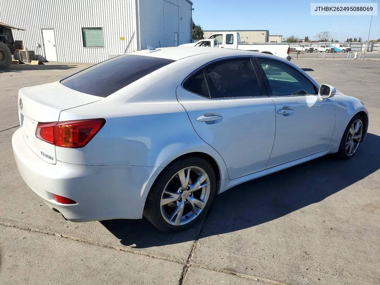 2009 LEXUS IS VIN JTHBK262495088069 — фото 3